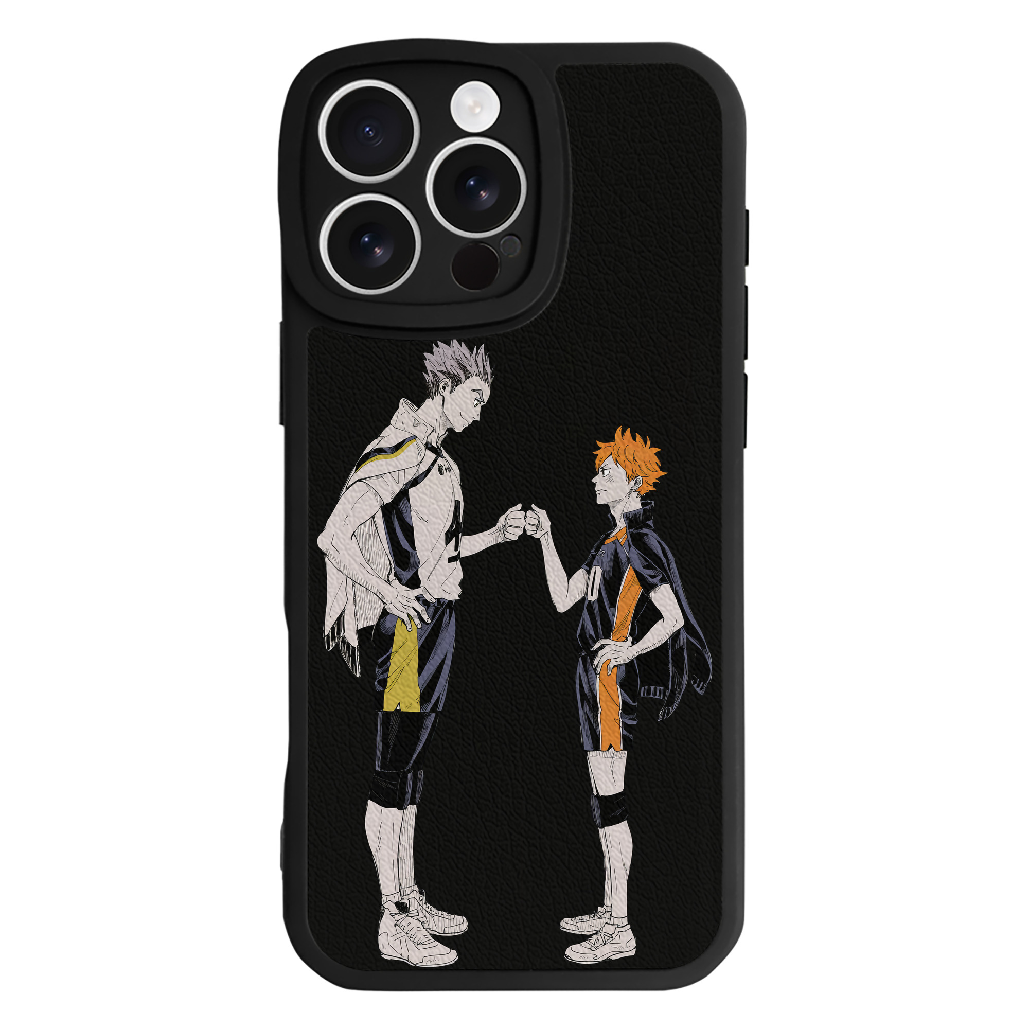 （画像用） ハイキュー!! Haikyu!! 【iPhone 16シリーズ対応】シリコンスマホケース（レザー調） 材質：シリコン
